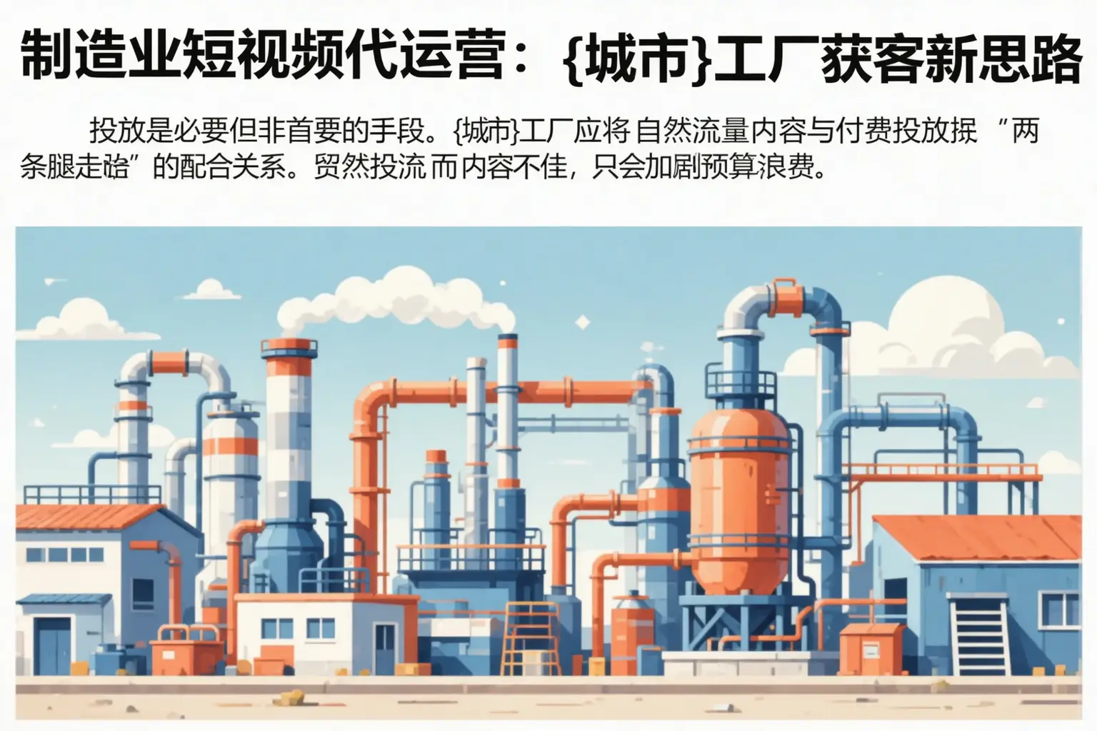 制造业短视频代运营:巫山工厂获客新思路